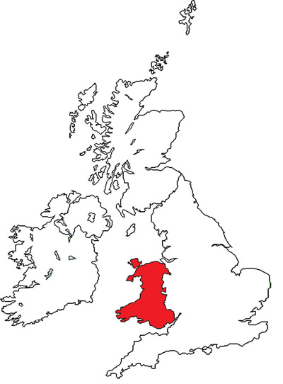 wales map