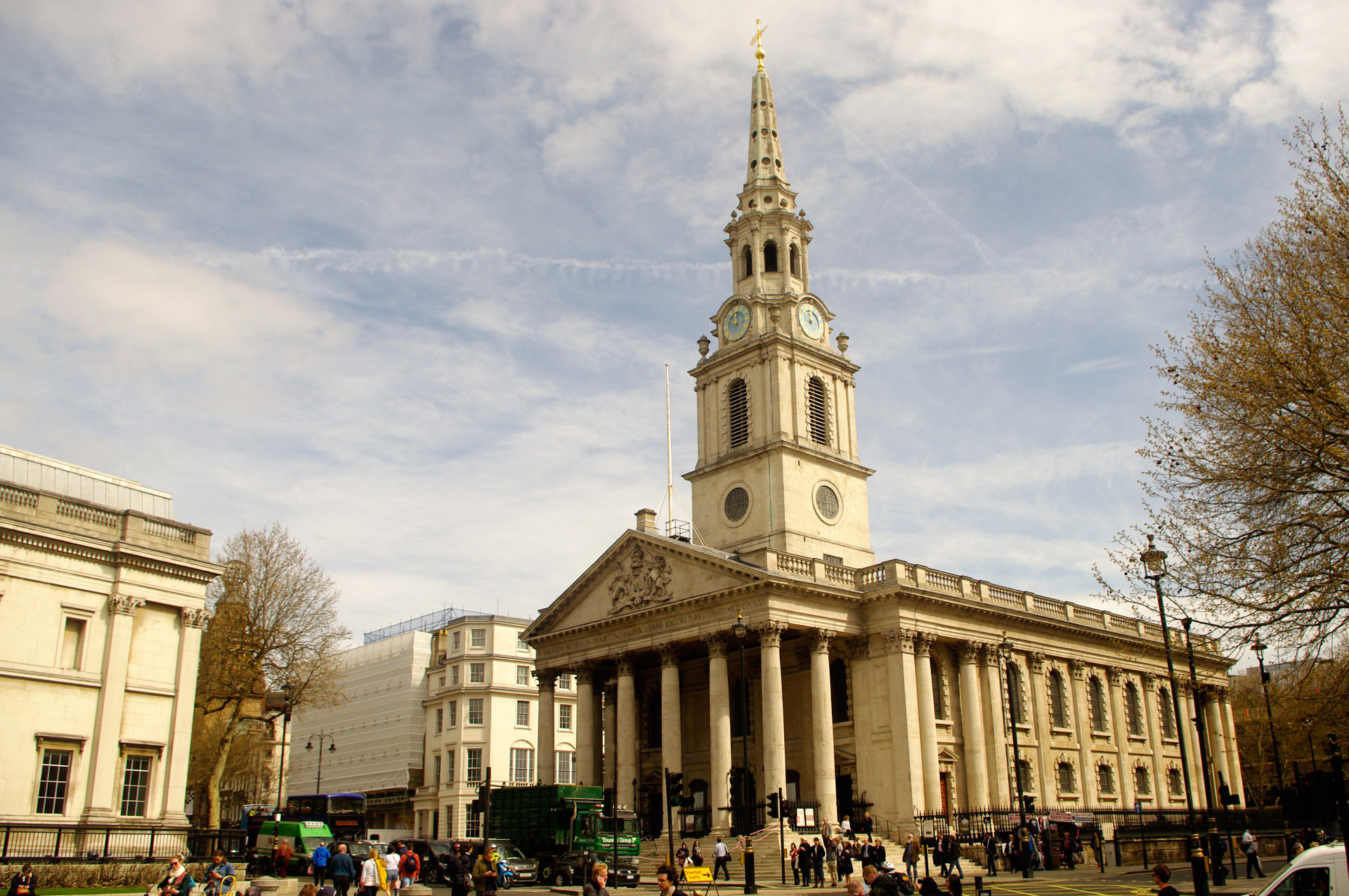 london St Martin Fields church Trafalgar Square free concerts
